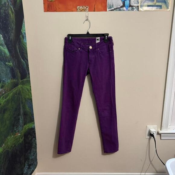 missoni purple skinny jeans y2k retro colorful denim - Picture 1 of 7